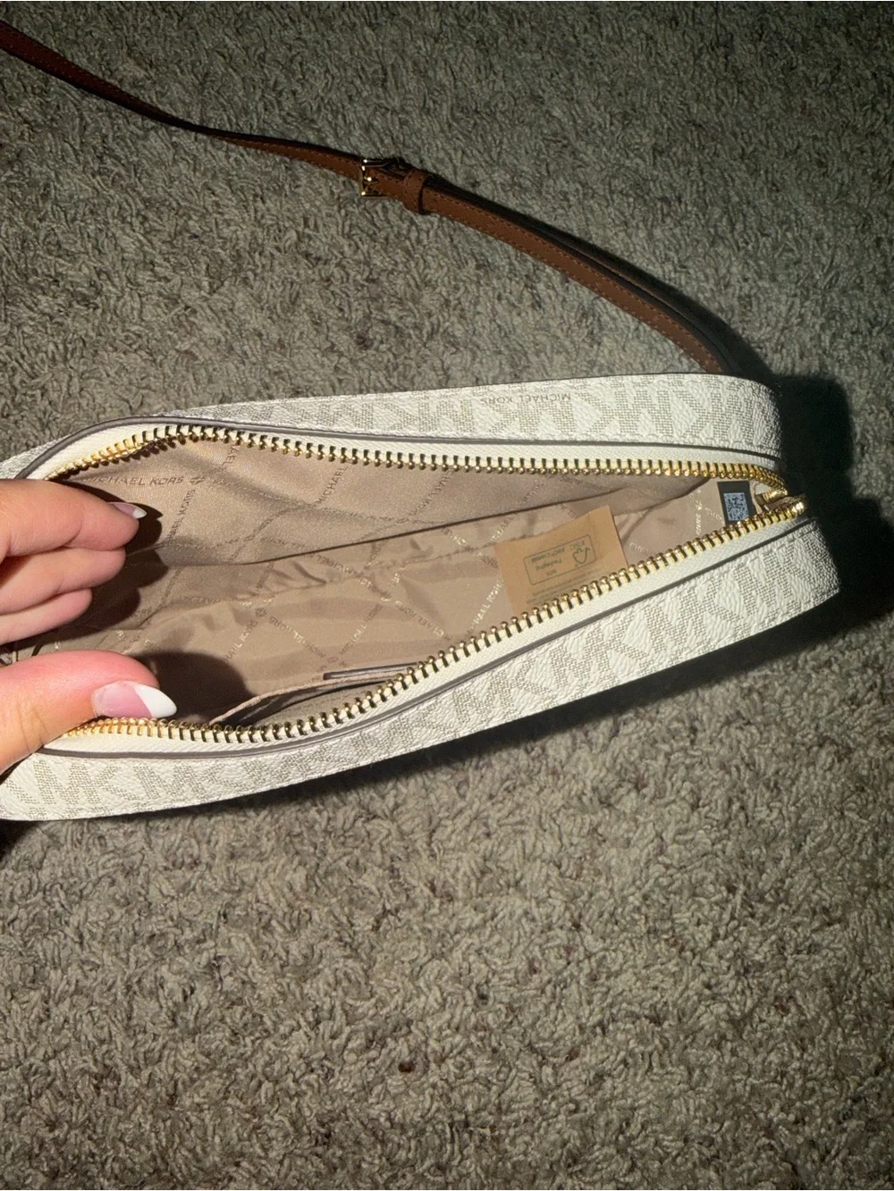 Michael Kors Jet Set Large Logo Crossbody Bag